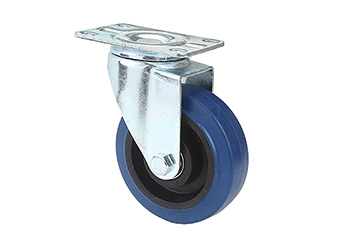 Swivel elastic rubber wheel Caster